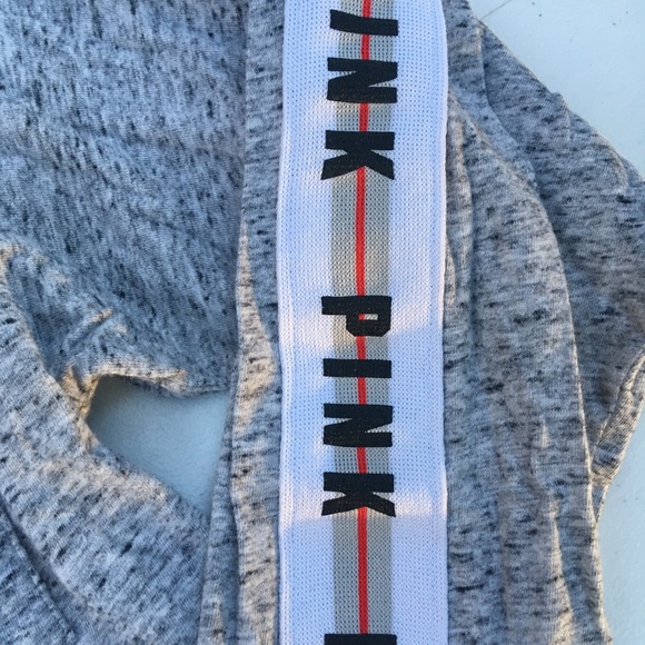 PINK Victoria Secret Gray /w gold sequin dog M - Picture 6 of 6